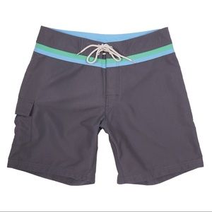 GREENLINES BONFIRE CHARCOAL LT GREEN & LIGHT BLUE